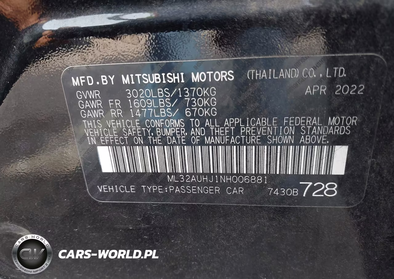 2022 Mitsubishi Mirage Es-Le VIN:ML32AUHJ1NH006881 - 9