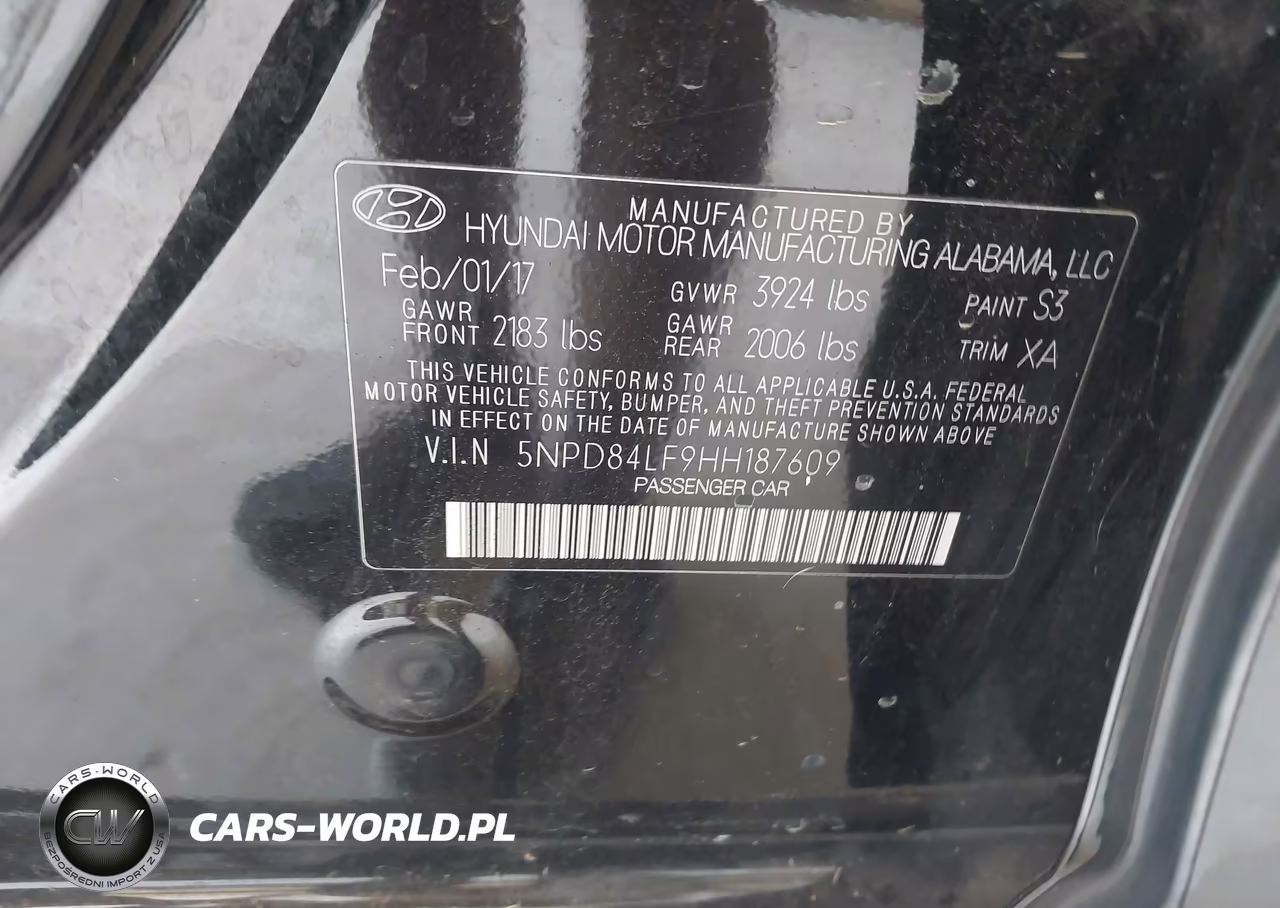 2017 Hyundai Elantra Se VIN:5NPD84LF9HH187609 - 9