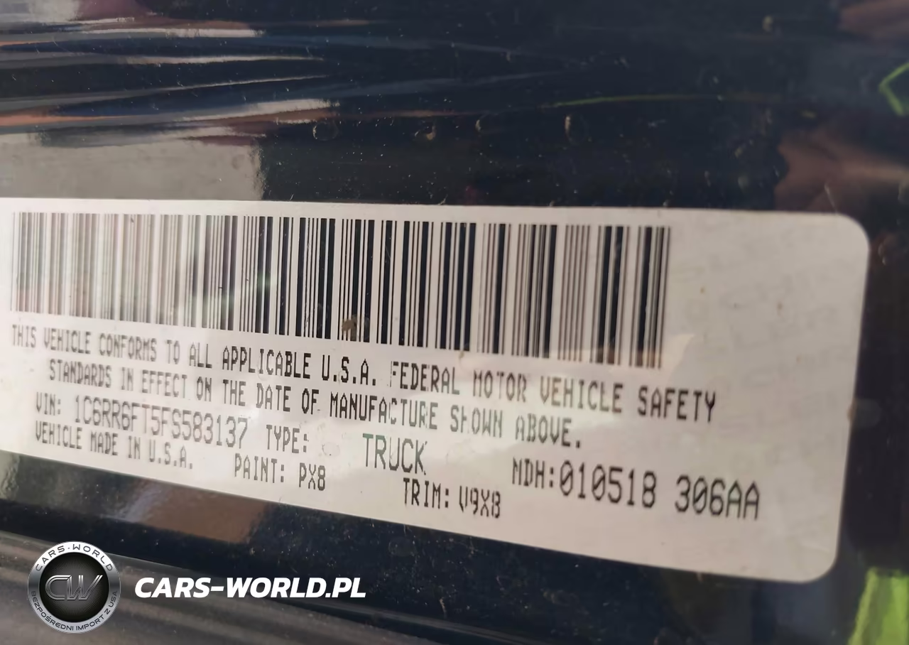 2015 Ram 1500 Express VIN:1C6RR6FT5FS583137 - 9