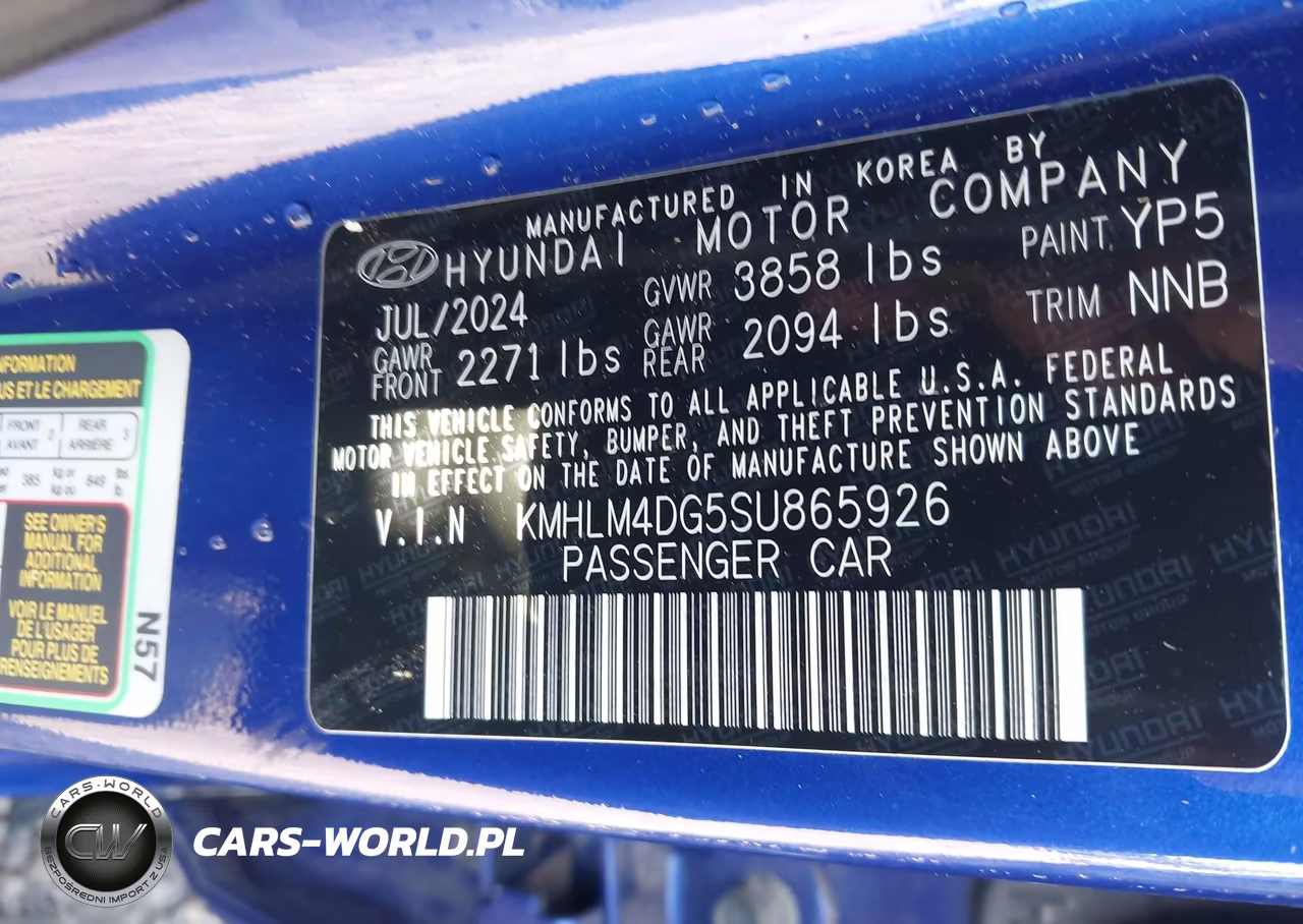 2025 Hyundai Elantra Sel Sport VIN:KMHLM4DG5SU865926 - 9