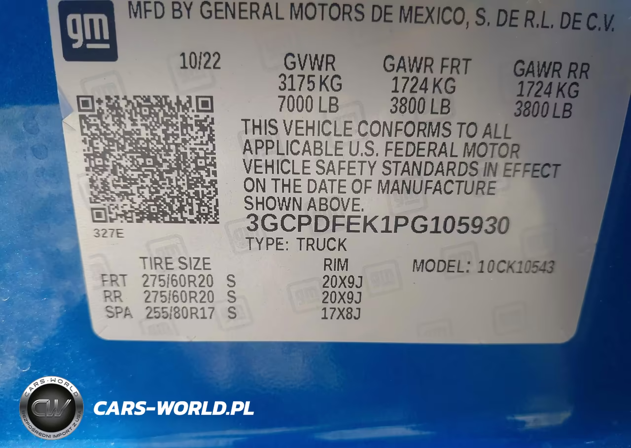 2023 Chevrolet Silverado 1500 4Wd Short Bed Lt Trail Boss VIN:3GCPDFEK1PG105930 - 9