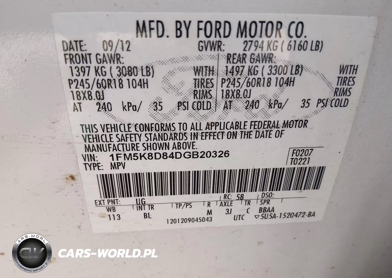 2013 Ford Explorer Xlt VIN:1FM5K8D84DGB20326 - 9