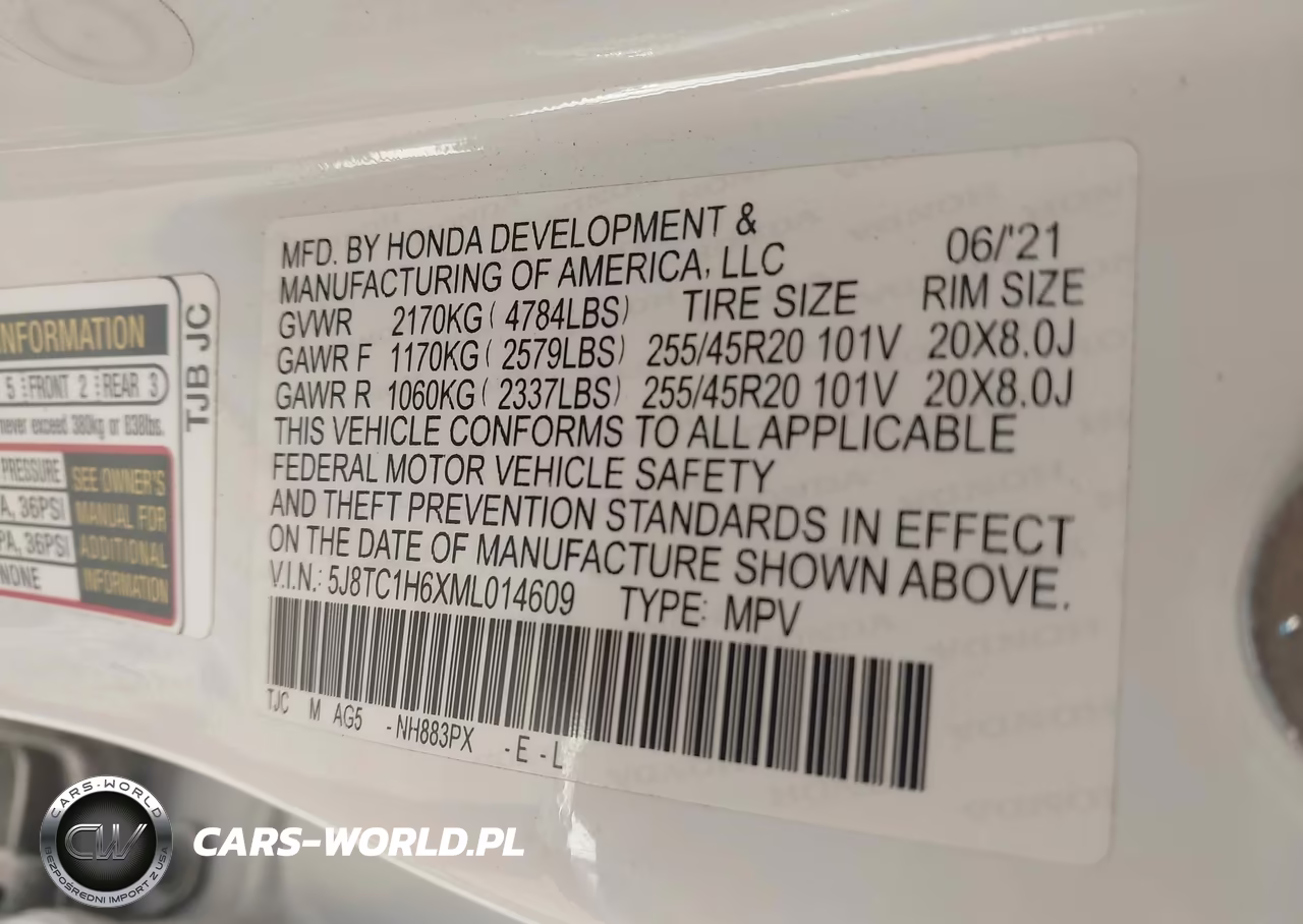 2021 Acura Rdx A-Spec Package VIN:5J8TC1H6XML014609 - 9