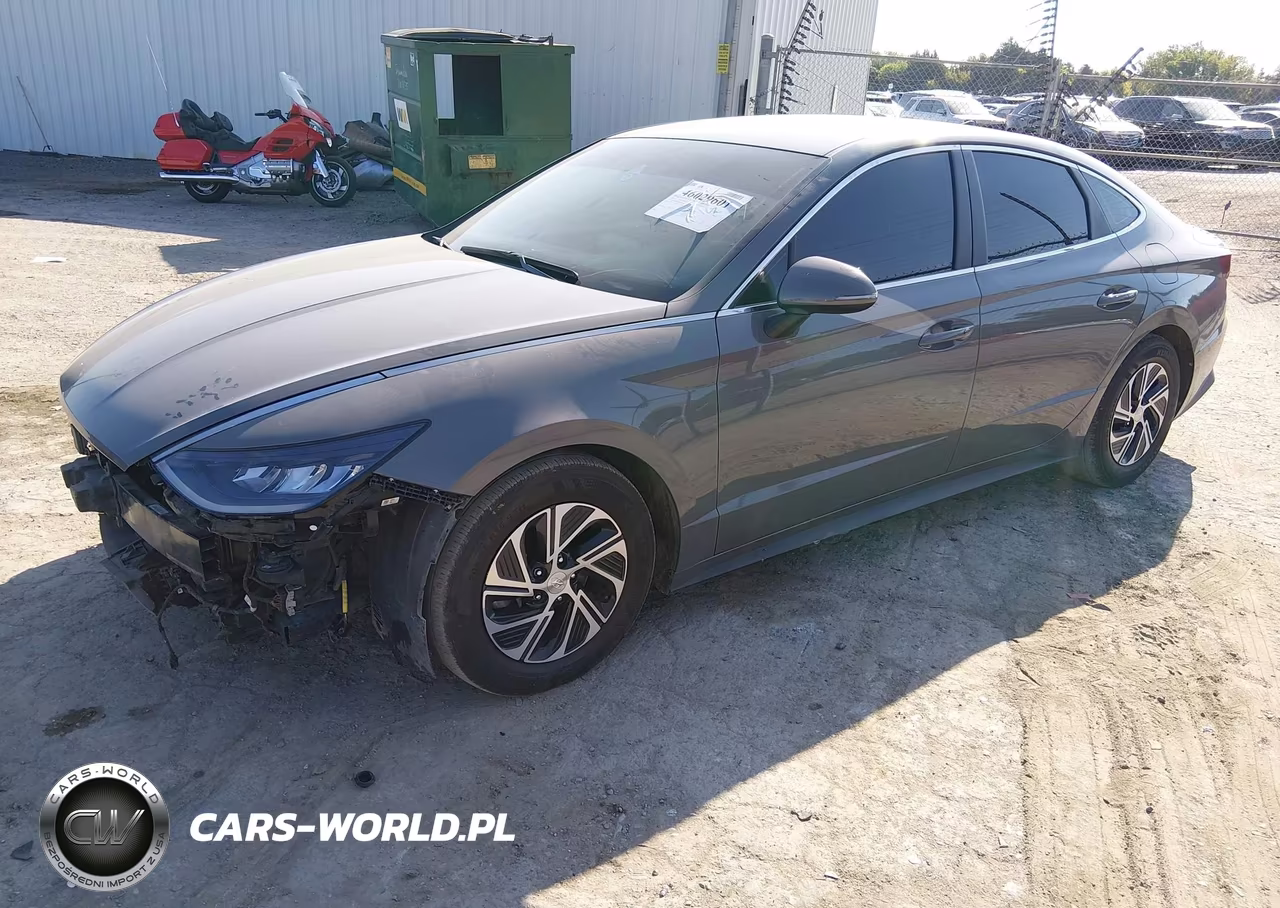 2021 Hyundai Sonata Blue VIN:KMHL24JJ5MA017281 - 2