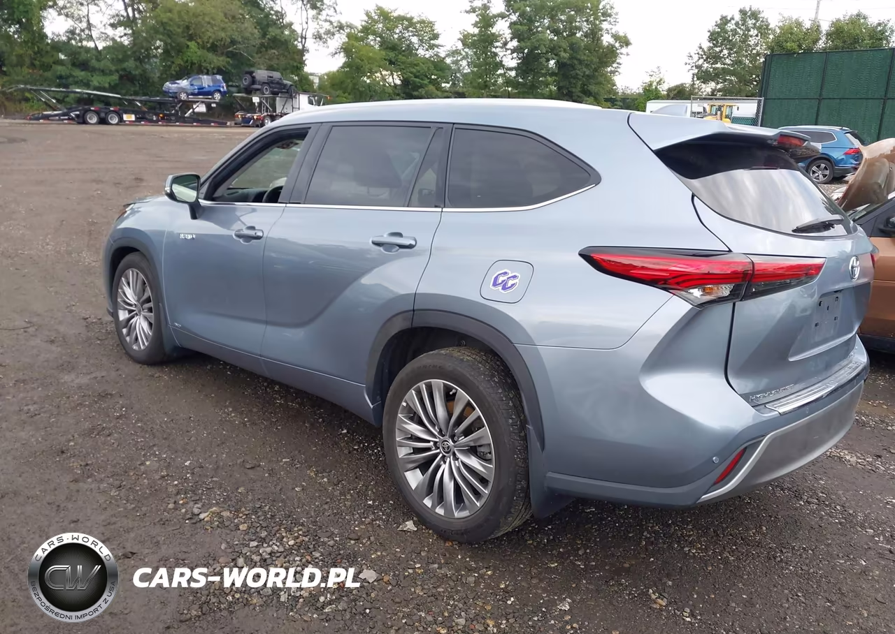 2021 Toyota Highlander Hybrid Platinum VIN:5TDEBRCH8MS048189 - 3