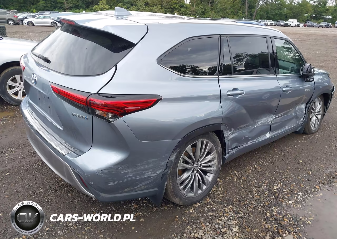 2021 Toyota Highlander Hybrid Platinum VIN:5TDEBRCH8MS048189 - 4