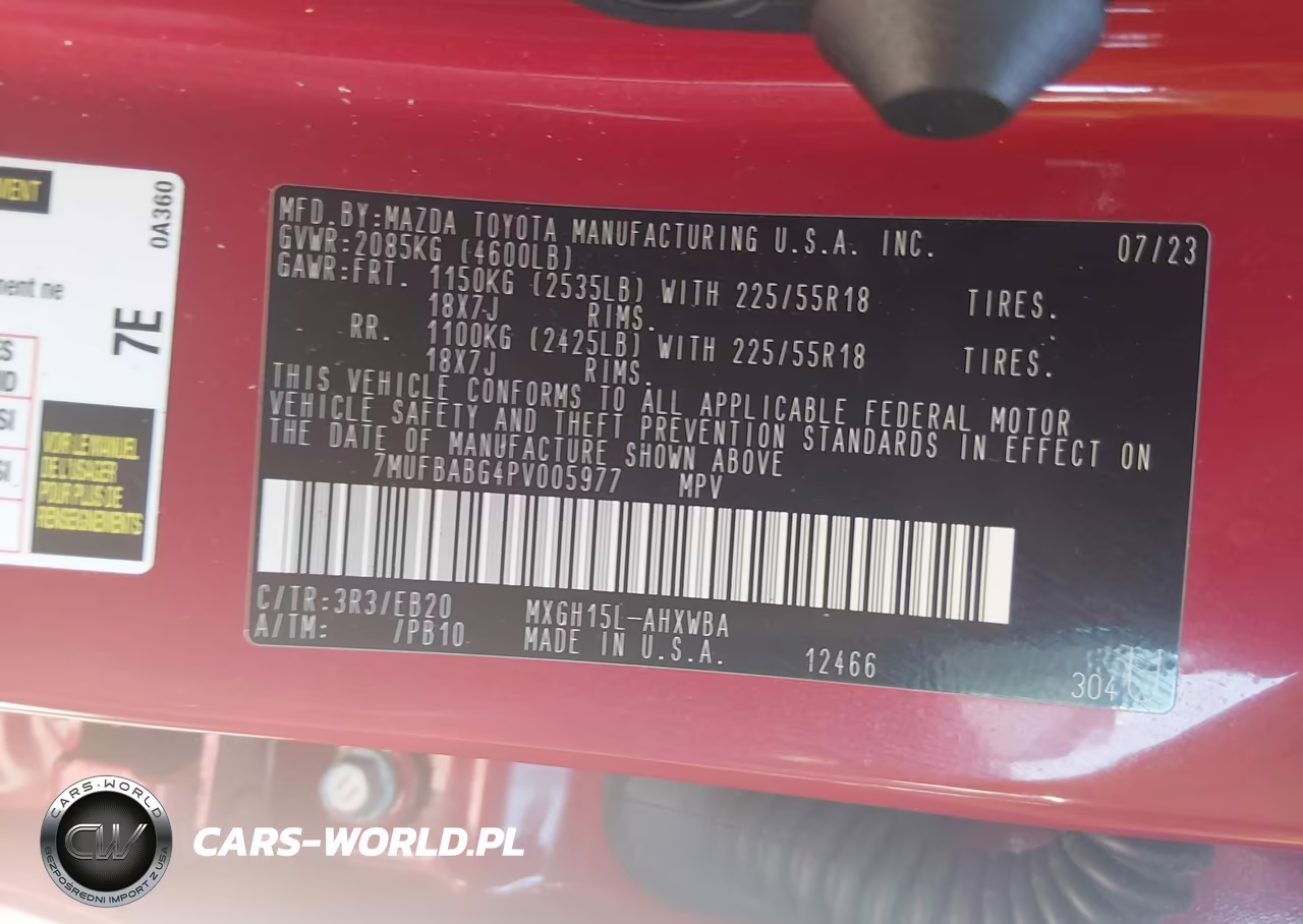 2023 Toyota Corolla Cross Hybrid Xse VIN:7MUFBABG4PV005977 - 9