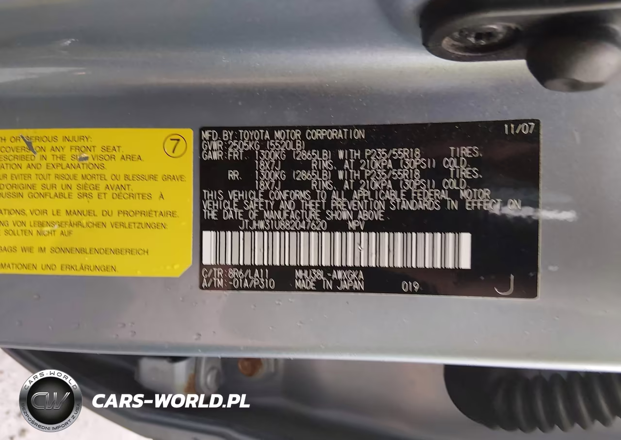 2008 Lexus Rx 400H VIN:JTJHW31U882047620 - 9