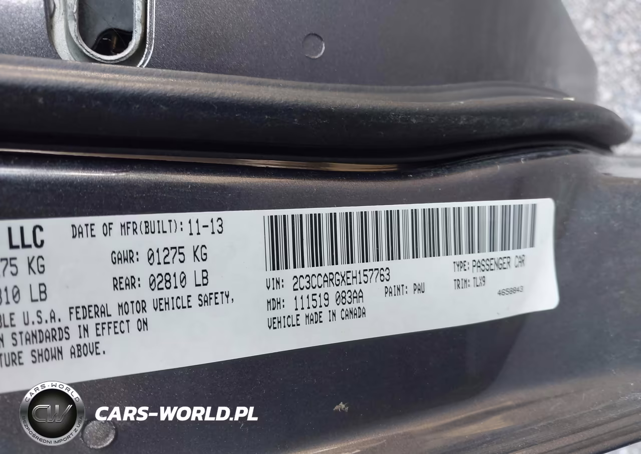 2014 Chrysler 300 VIN:2C3CCARGXEH157763 - 9