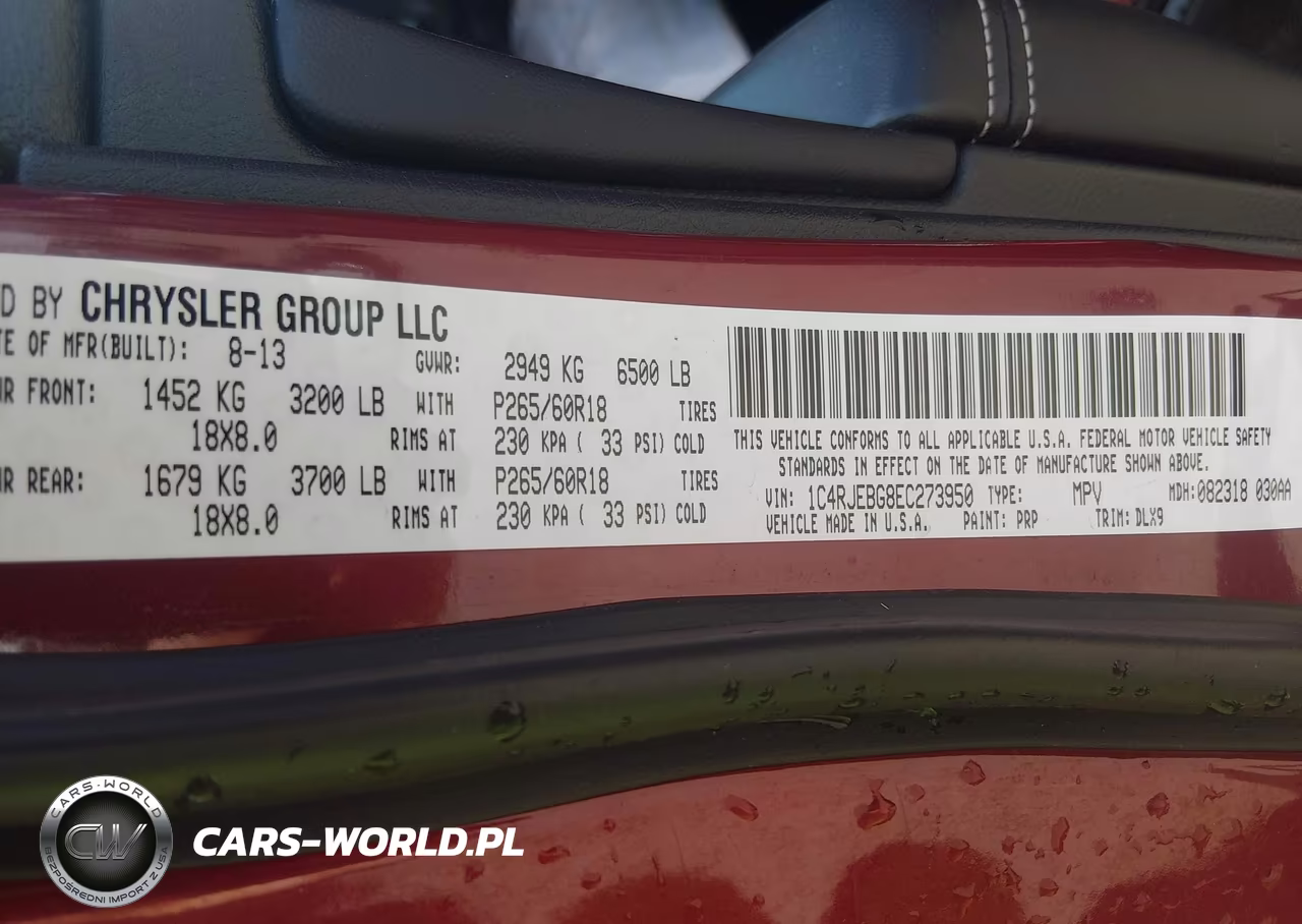 2014 Jeep Grand Cherokee Limited VIN:1C4RJEBG8EC273950 - 9
