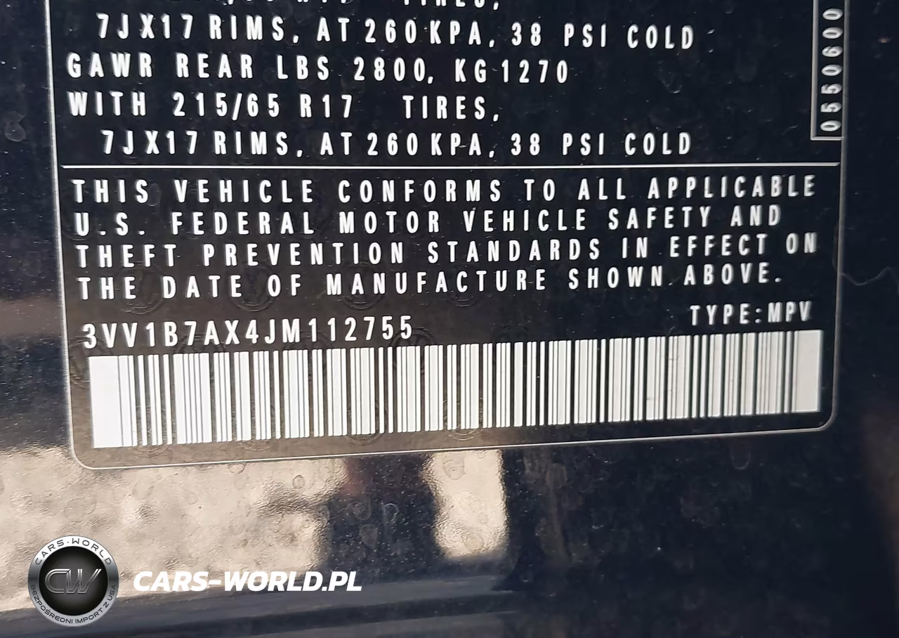 2018 Volkswagen Tiguan 2.0T S VIN:3VV1B7AX4JM112755 - 9