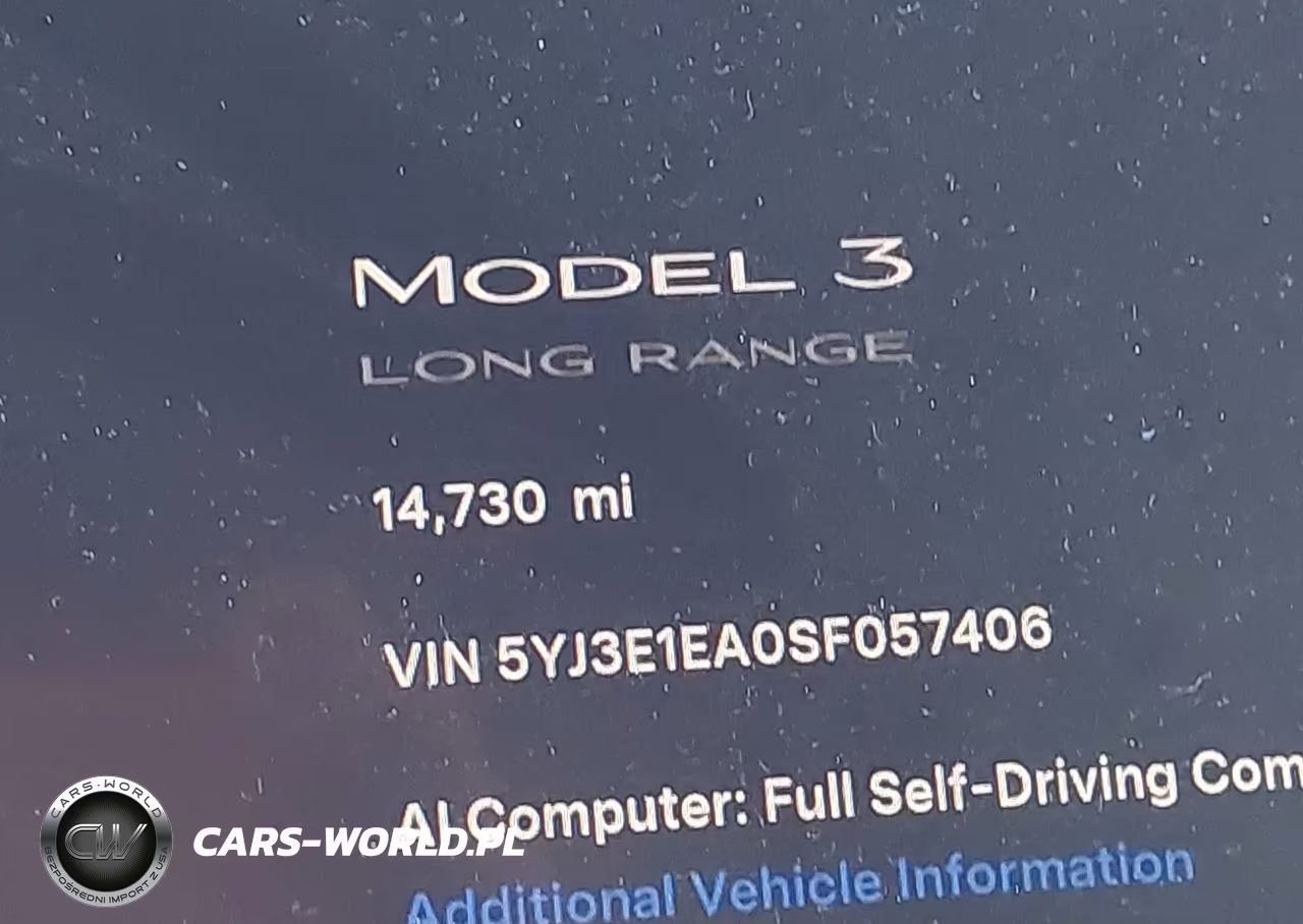 2025 Tesla Model 3 Long Range Rear-Wheel Drive-Standard Rear-Wheel Drive VIN:5YJ3E1EA0SF057406 - 13