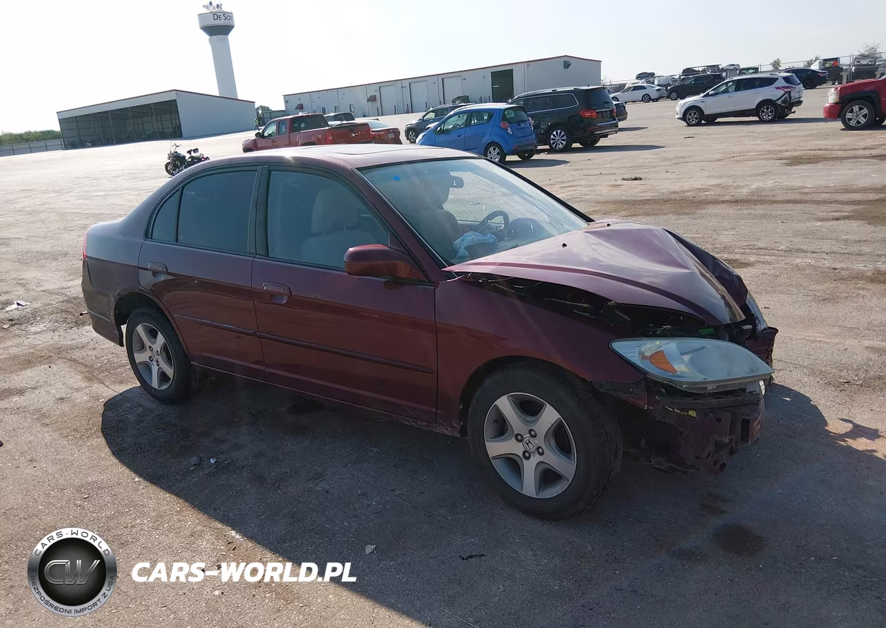 2004 Honda Civic Ex VIN:1HGES25794L022330 - 1