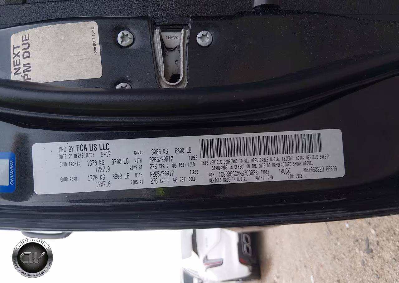 2017 Ram 1500 Slt 4X2 6'4 Box VIN:1C6RR6GGXHS768823 - 9