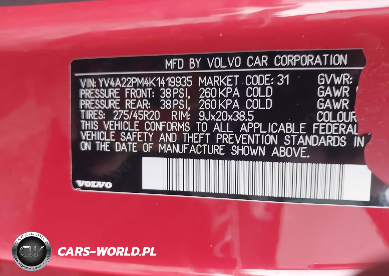 2019 Volvo Xc90 T6 R-Design VIN:YV4A22PM4K1419935 - 9