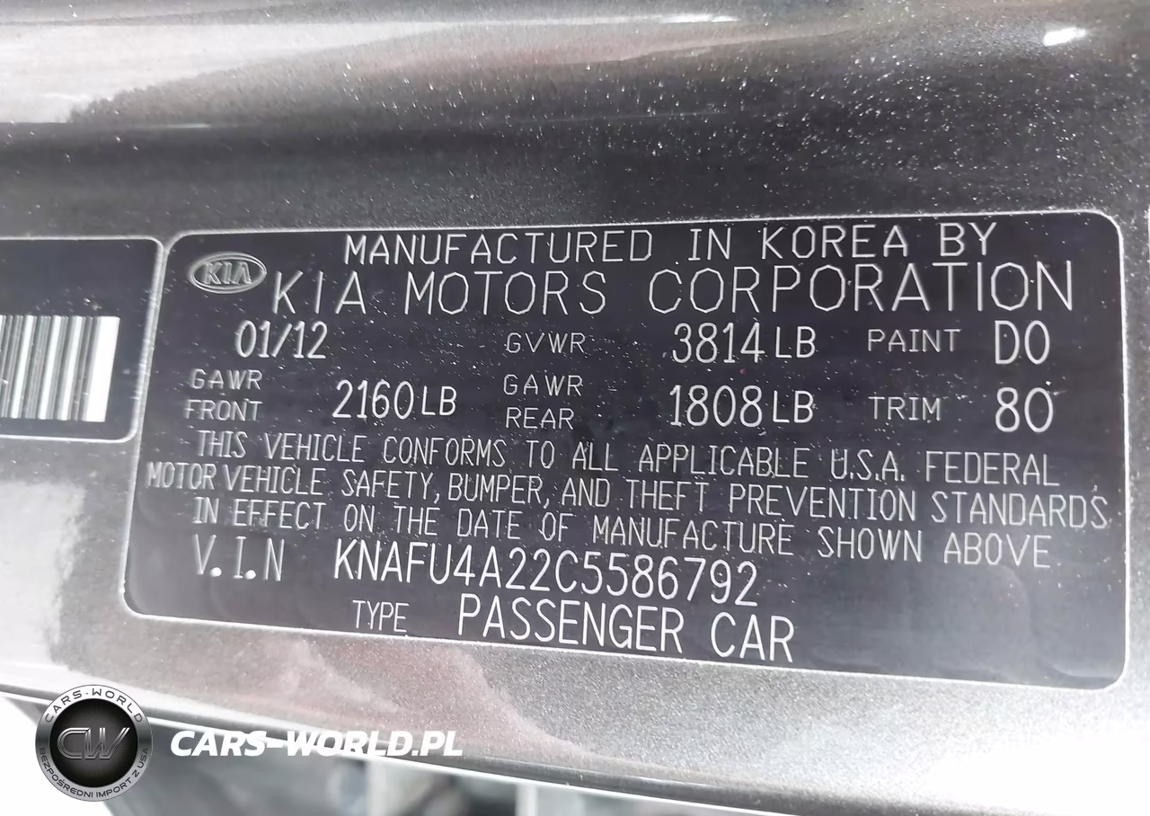 2012 Kia Forte Ex VIN:KNAFU4A22C5586792 - 9