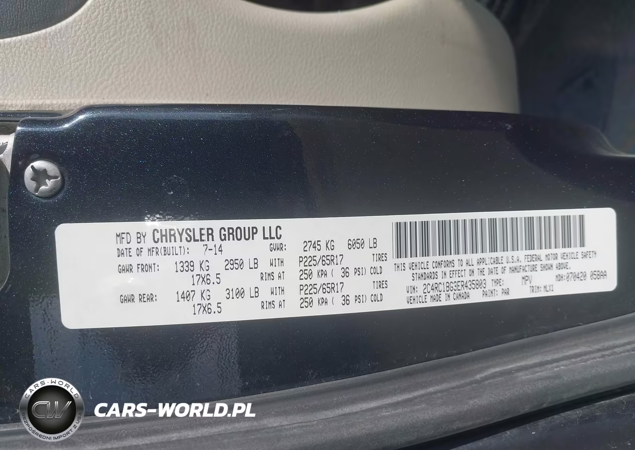 2014 Chrysler Town & Country Touring VIN:2C4RC1BG3ER435803 - 9