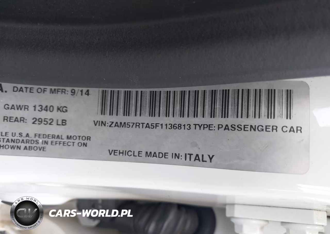 2015 Maserati Ghibli S Q4 VIN:ZAM57RTA5F1136813 - 9