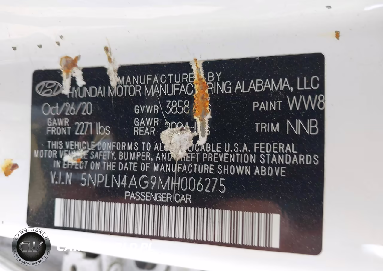 2021 Hyundai Elantra Sel VIN:5NPLN4AG9MH006275 - 9