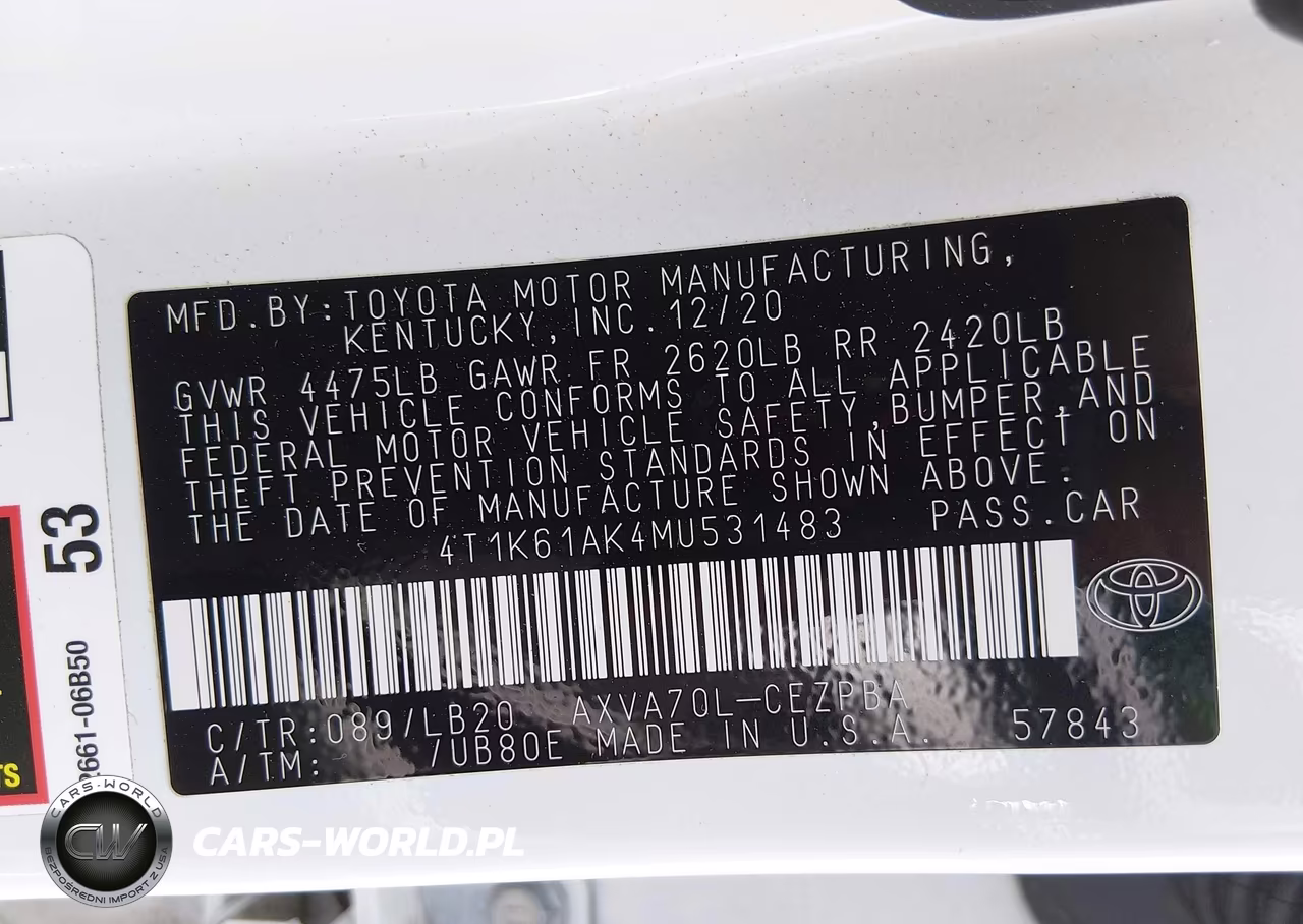 2021 Toyota Camry Xse VIN:4T1K61AK4MU531483 - 9