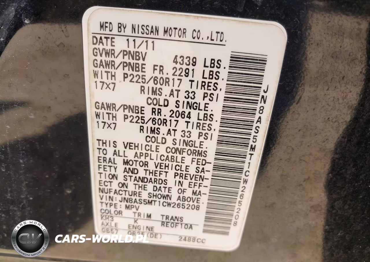 2012 Nissan Rogue Sv VIN:JN8AS5MT1CW265208 - 9