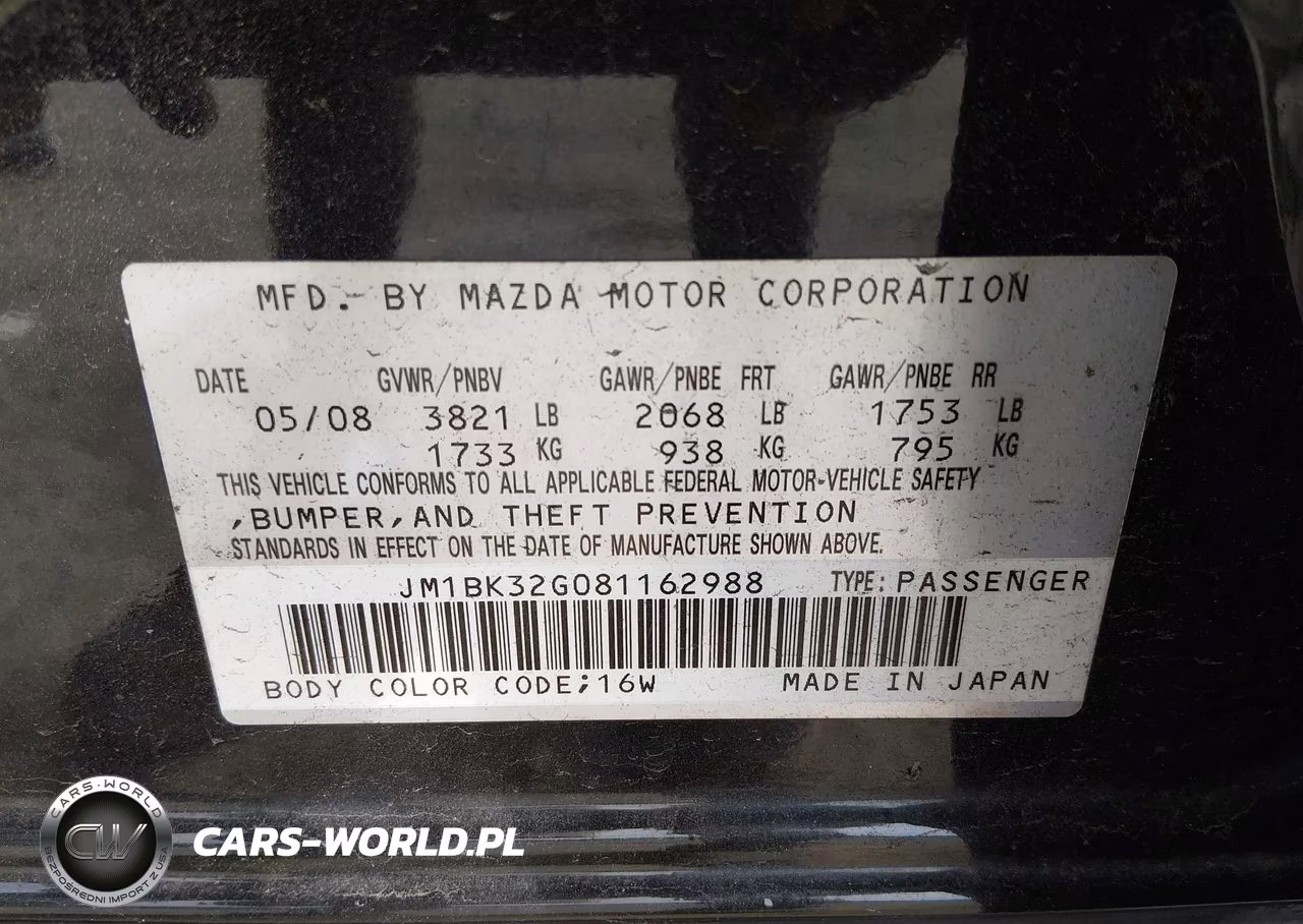 2008 Mazda Mazda3 I Touring Value VIN:JM1BK32G081162988 - 9
