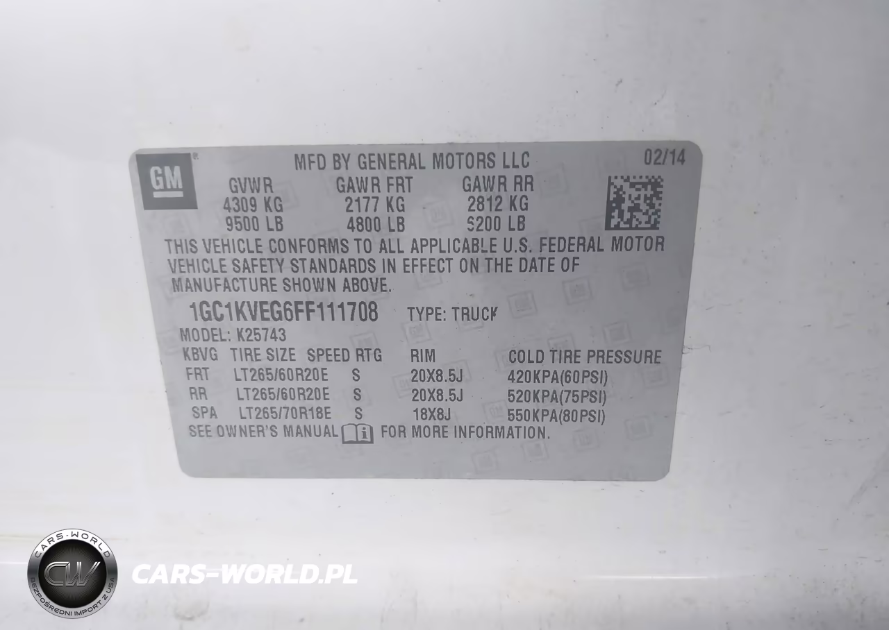 2015 Chevrolet Silverado 2500Hd Lt VIN:1GC1KVEG6FF111708 - 9