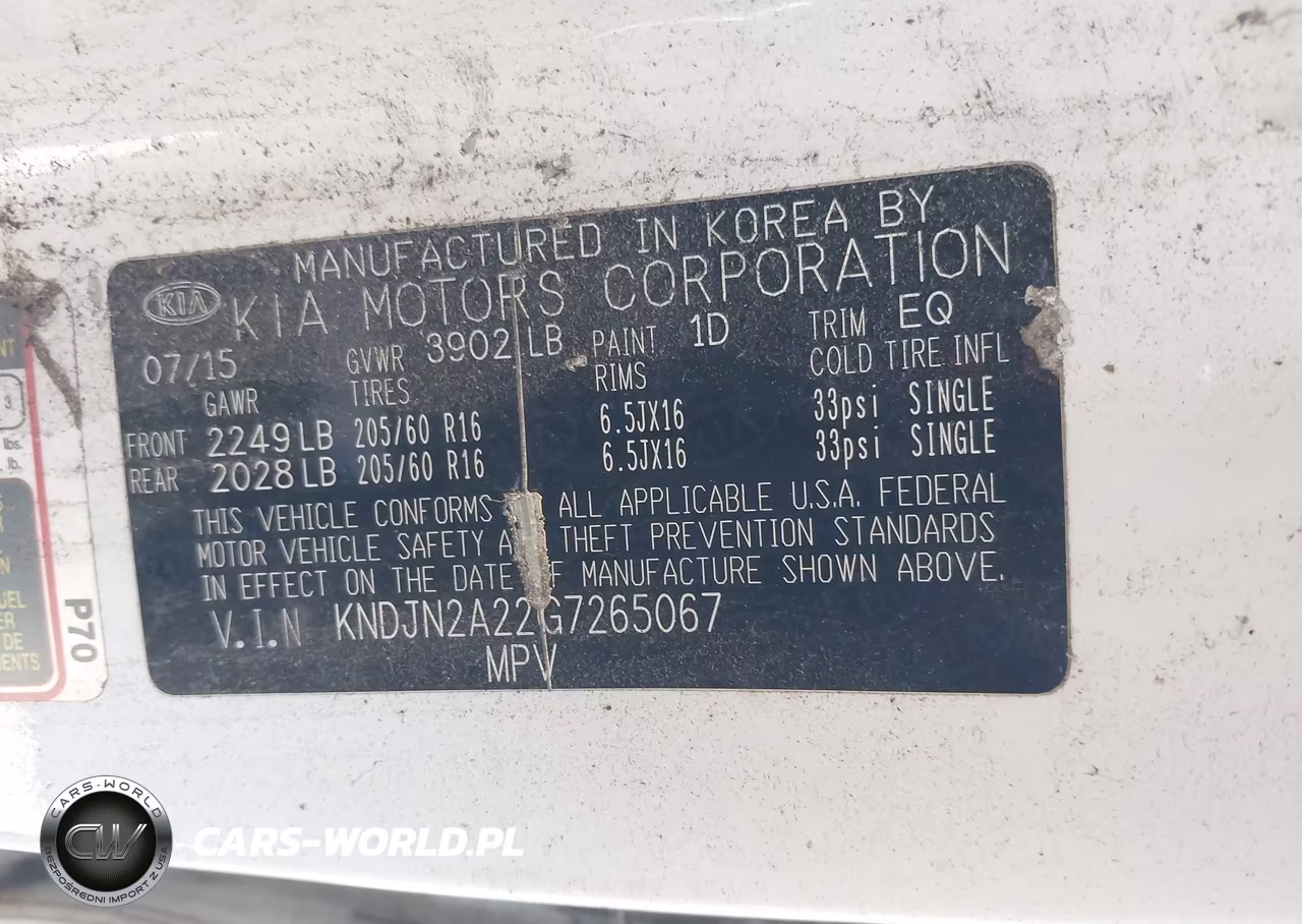 2016 Kia Soul VIN:KNDJN2A22G7265067 - 9