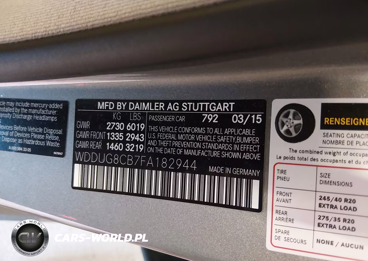 2015 Mercedes-Benz S 550 VIN:WDDUG8CB7FA182944 - 9