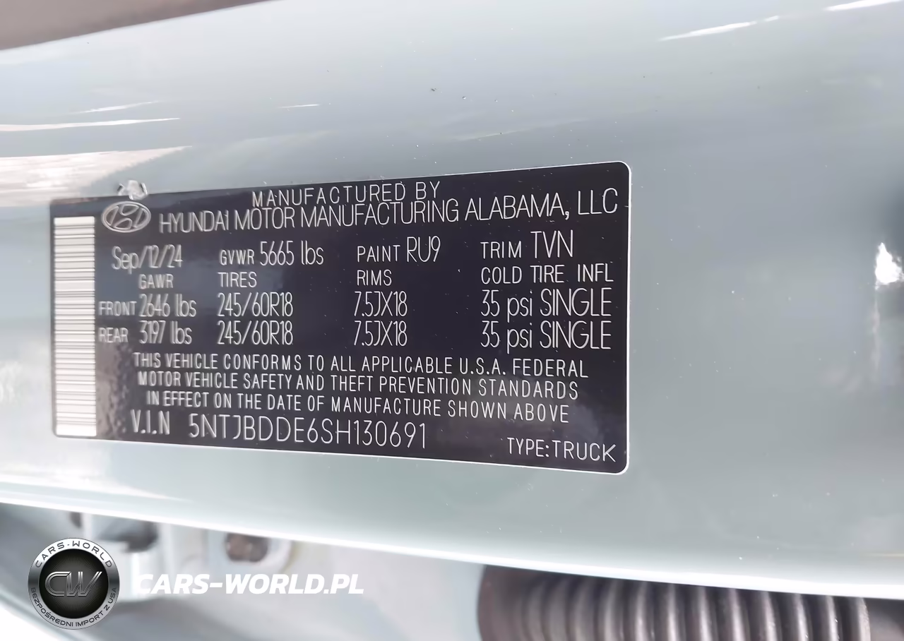 2025 Hyundai Santa Cruz Sel VIN:5NTJBDDE6SH130691 - 9