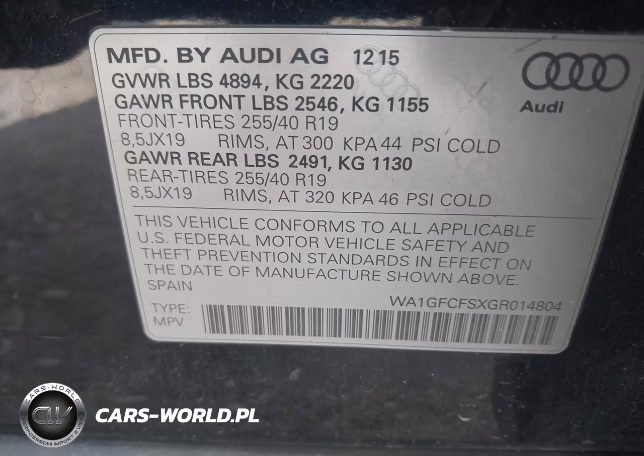 2016 Audi Q3 2.0T Premium Plus VIN:WA1GFCFSXGR014804 - 9