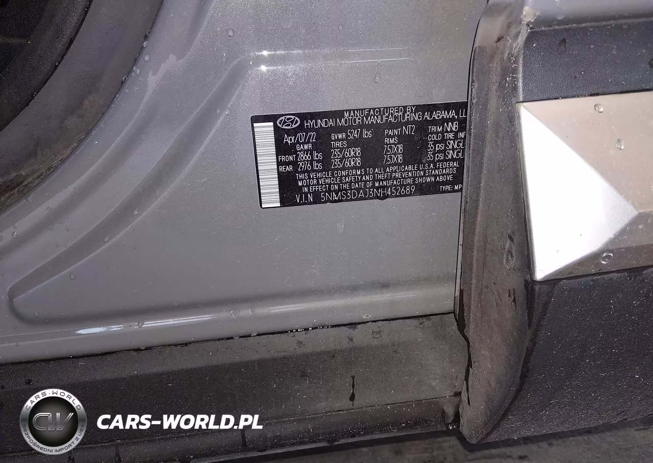 2022 Hyundai Santa Fe Sel VIN:5NMS3DAJ3NH452689 - 9