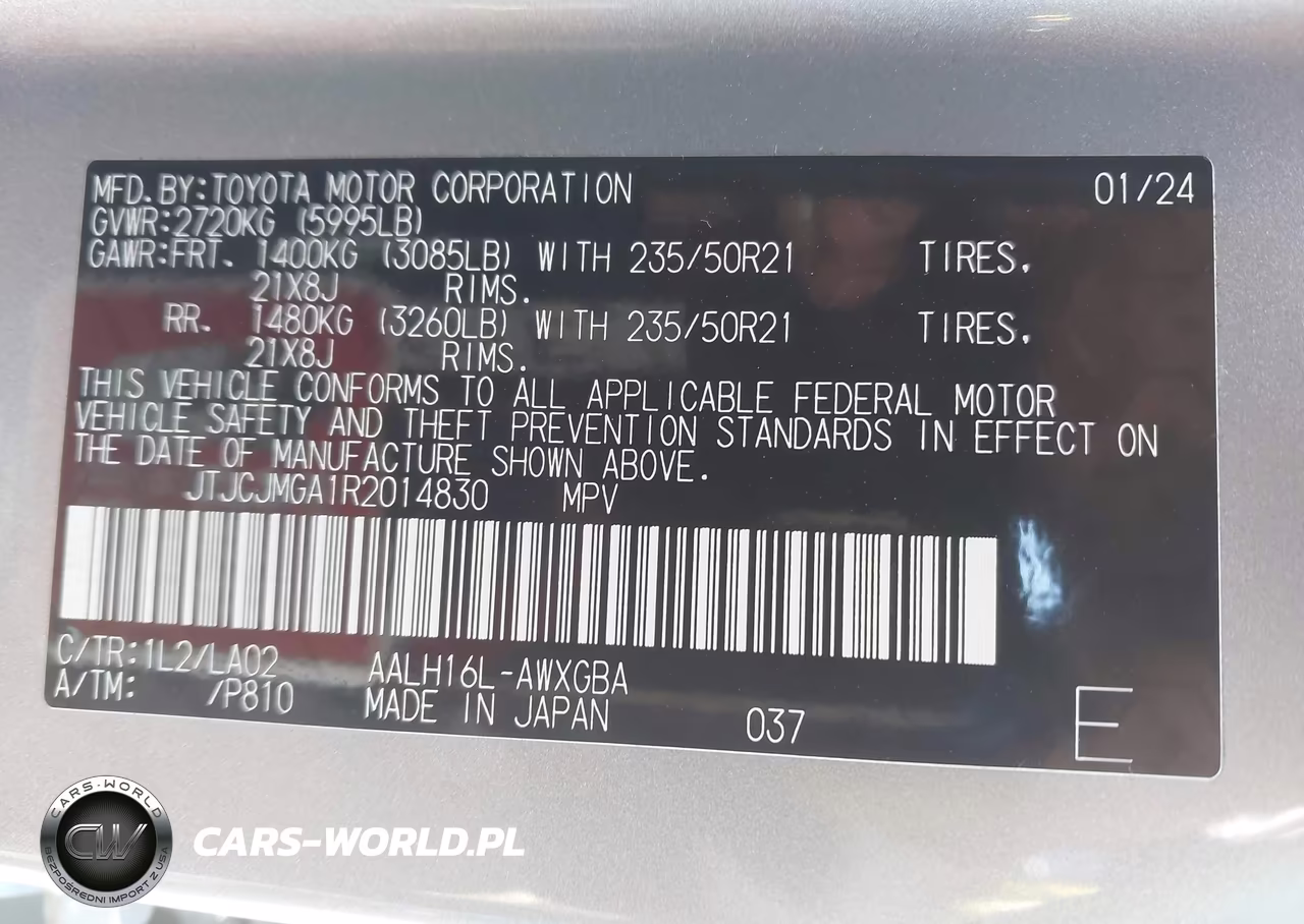 2024 Lexus Rx 450H+ Luxury VIN:JTJCJMGA1R2014830 - 9