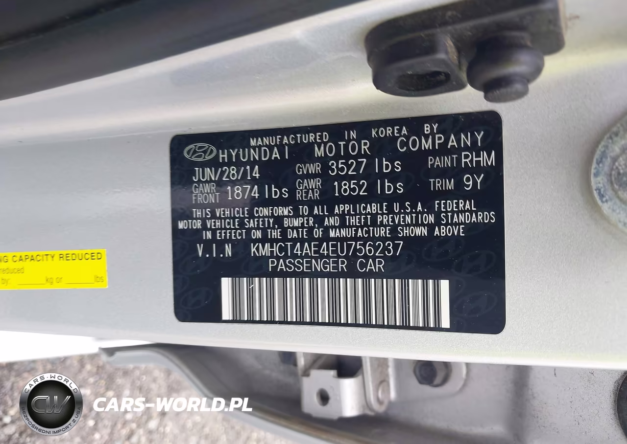 2014 Hyundai Accent Gls VIN:KMHCT4AE4EU756237 - 9