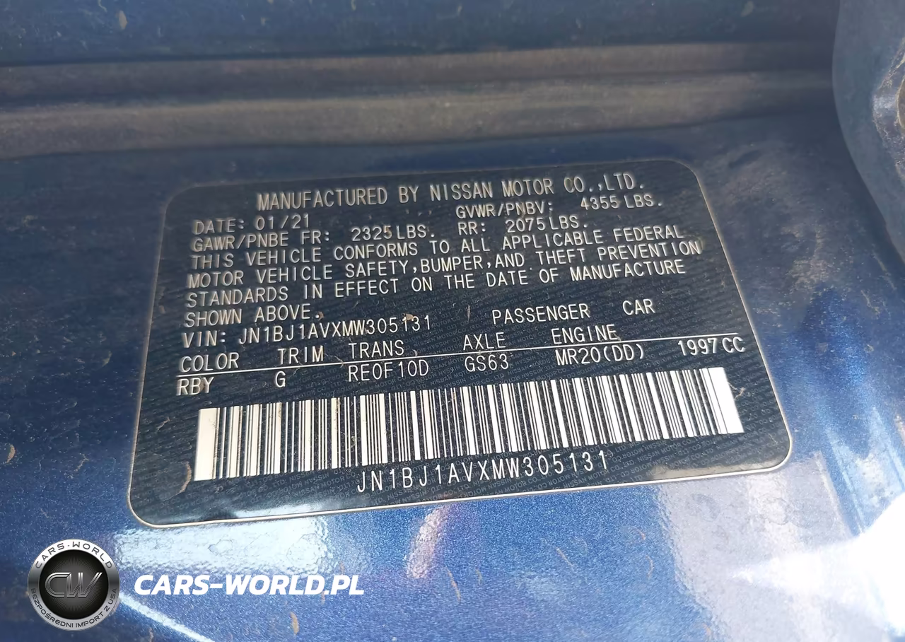 2021 Nissan Rogue Sport S Fwd Xtronic Cvt VIN:JN1BJ1AVXMW305131 - 9