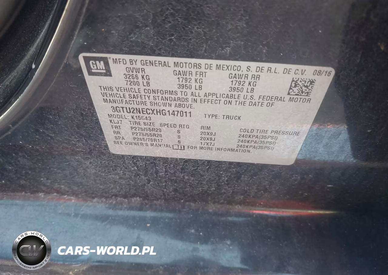 2017 GMC Sierra 1500 Slt VIN:3GTU2NECXHG147011 - 9