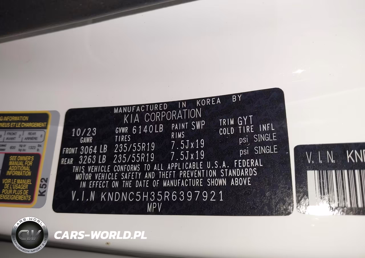 2024 Kia Carnival Mpv Ex VIN:KNDNC5H35R6397921 - 9