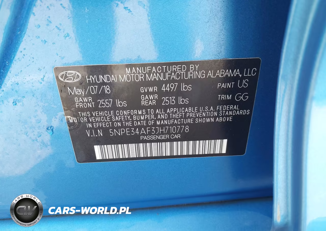 2018 Hyundai Sonata Sel+ VIN:5NPE34AF3JH710778 - 9