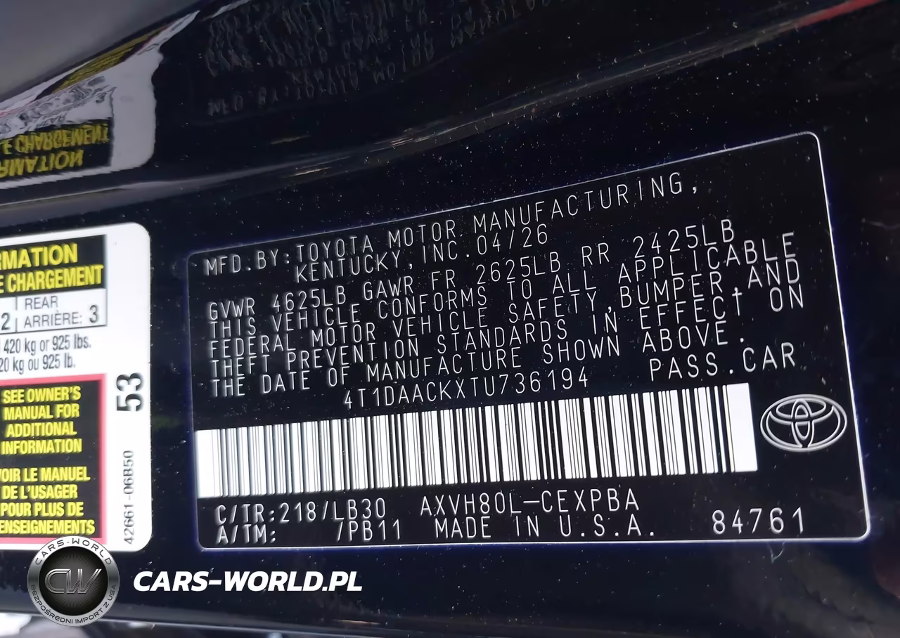 2026 Toyota Camry Xse VIN:4T1DAACKXTU736194 - 9