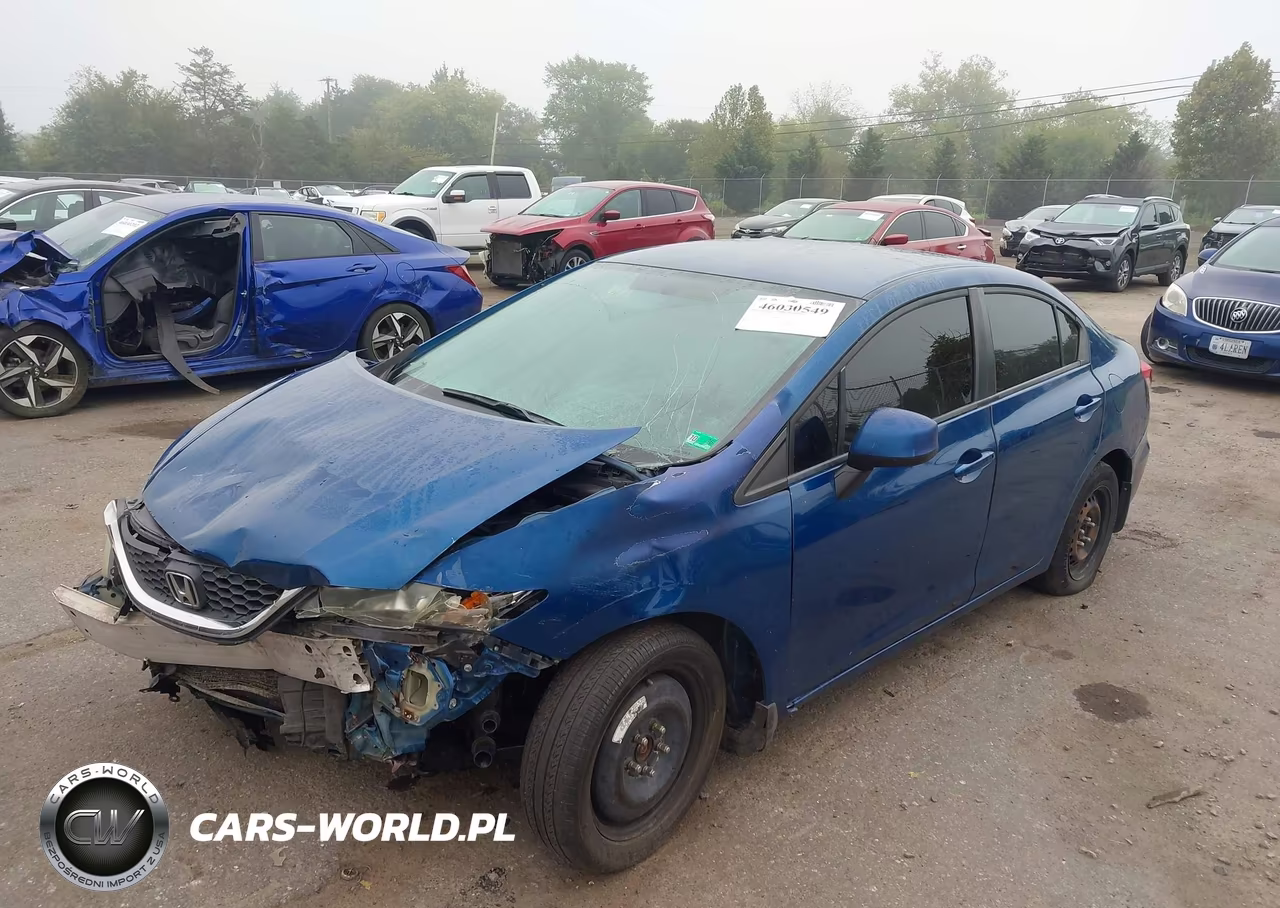 2013 Honda Civic Lx VIN:2HGFB2F5XDH547704 - 2