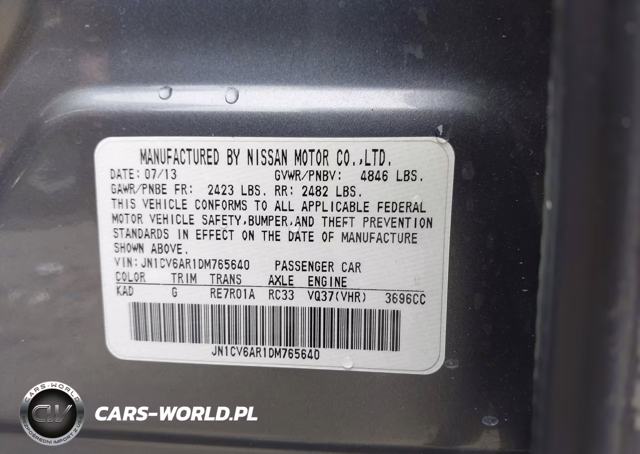 2013 Infiniti G37X VIN:JN1CV6AR1DM765640 - 9