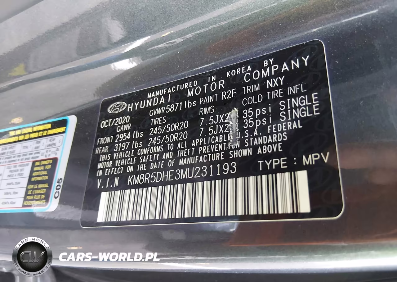 2021 Hyundai Palisade Limited VIN:KM8R5DHE3MU231193 - 9