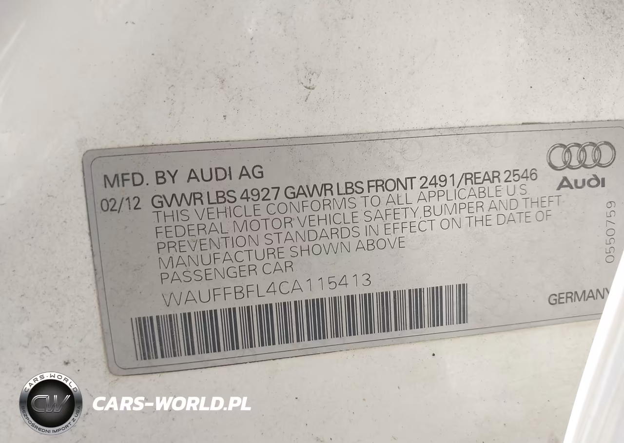 2012 Audi A4 2.0T Premium VIN:WAUFFBFL4CA115413 - 9