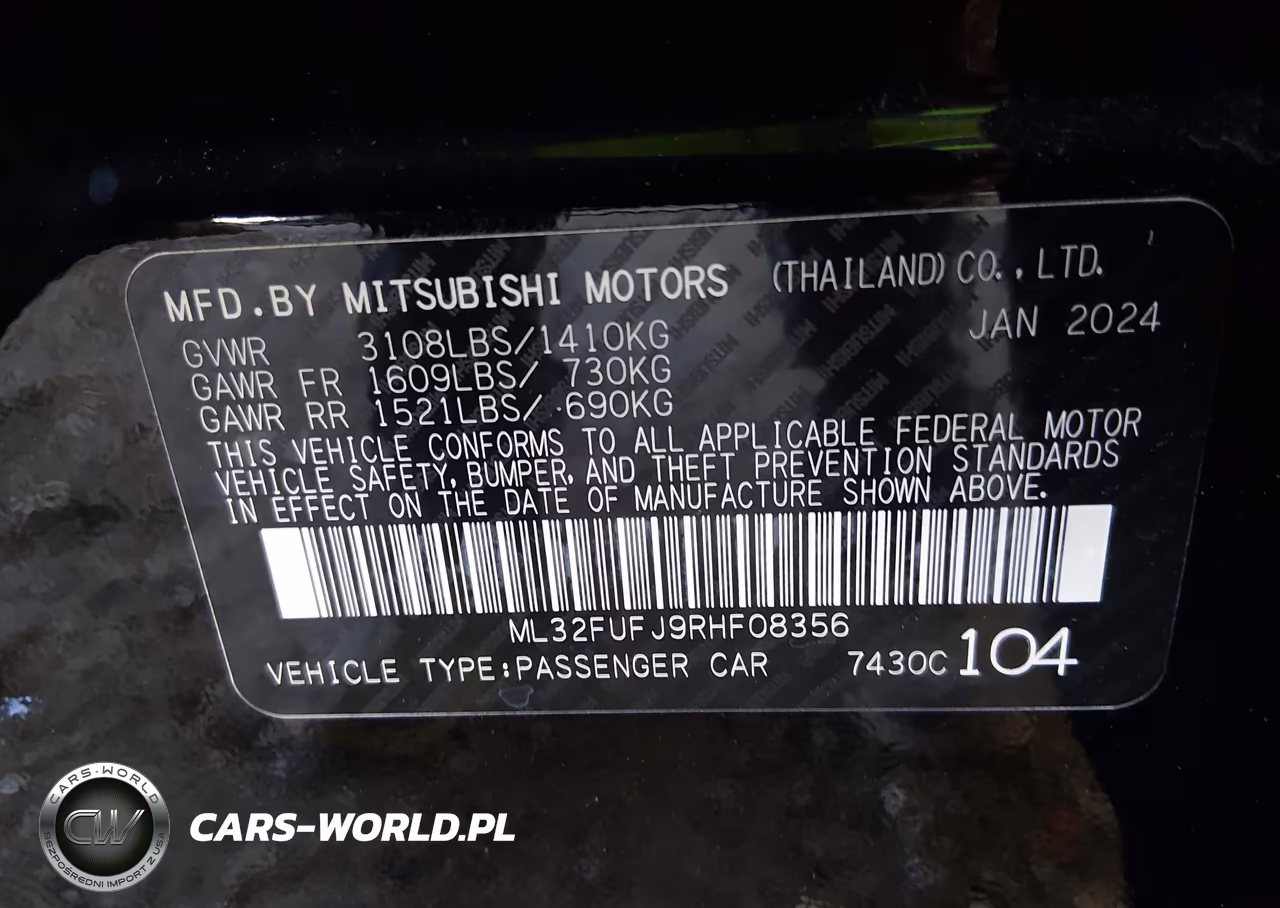 2024 Mitsubishi Mirage G4 Black Edition-Es-Le VIN:ML32FUFJ9RHF08356 - 9