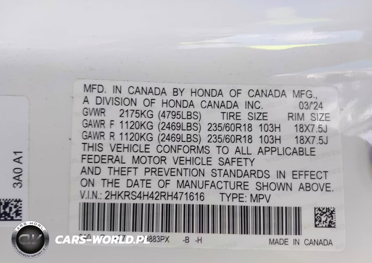 2024 Honda Cr-V Ex Awd VIN:2HKRS4H42RH471616 - 9