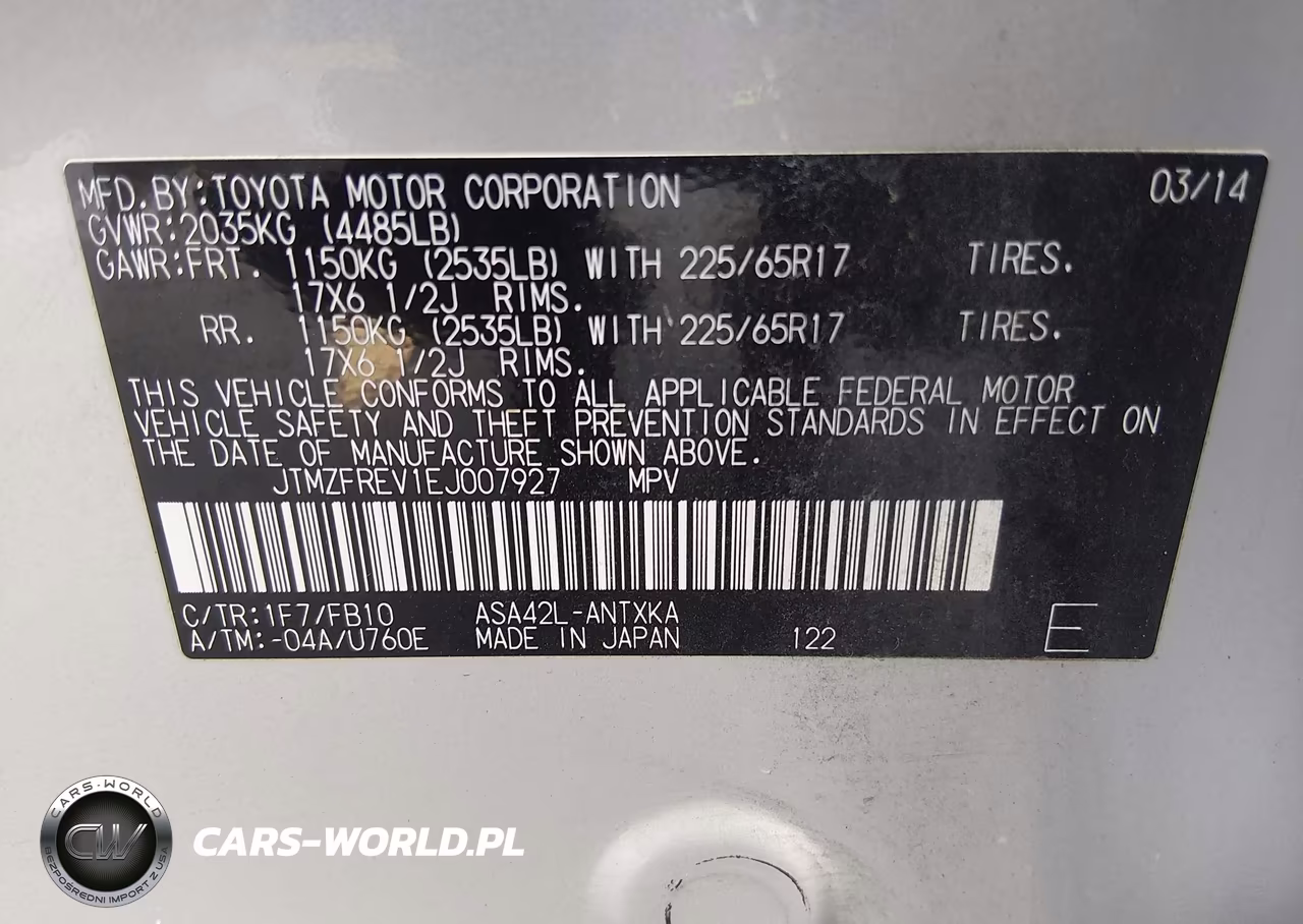 2014 Toyota Rav4 Le VIN:JTMZFREV1EJ007927 - 9