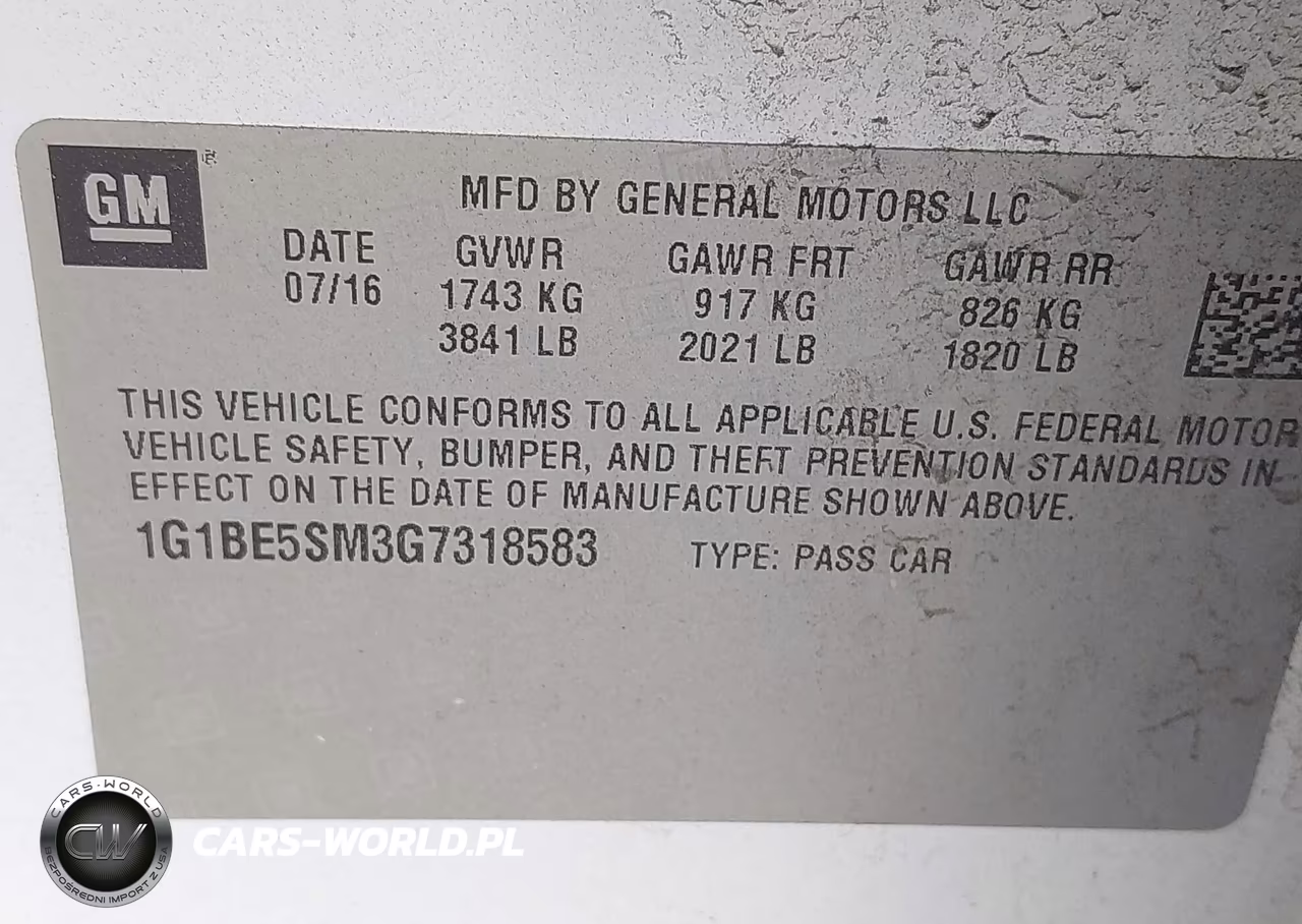 2016 Chevrolet Cruze Lt Auto VIN:1G1BE5SM3G7318583 - 9