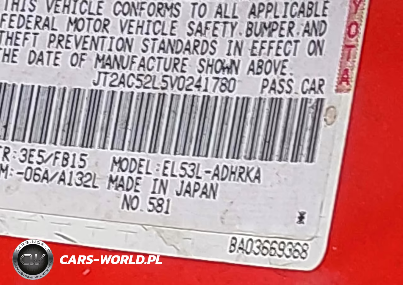 1997 Toyota Tercel Ce VIN:JT2AC52L5V0241780 - 9