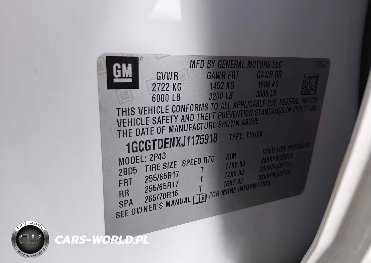 2018 Chevrolet Colorado Z71 VIN:1GCGTDENXJ1175918 - 9