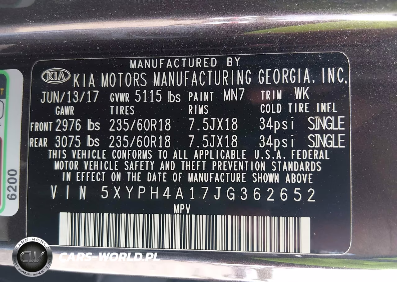 2018 Kia Sorento 2.0T Ex VIN:5XYPH4A17JG362652 - 9